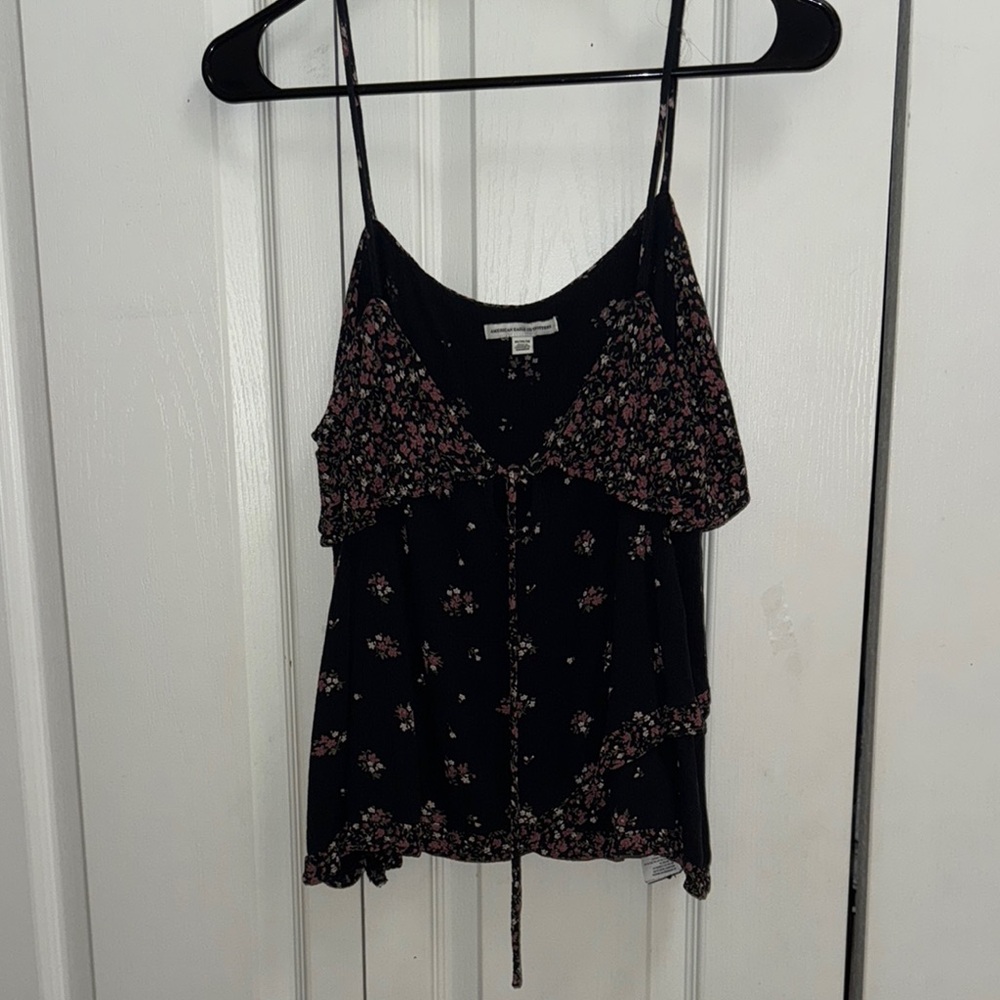 American Eagle Outfitters Black Floral Camisole